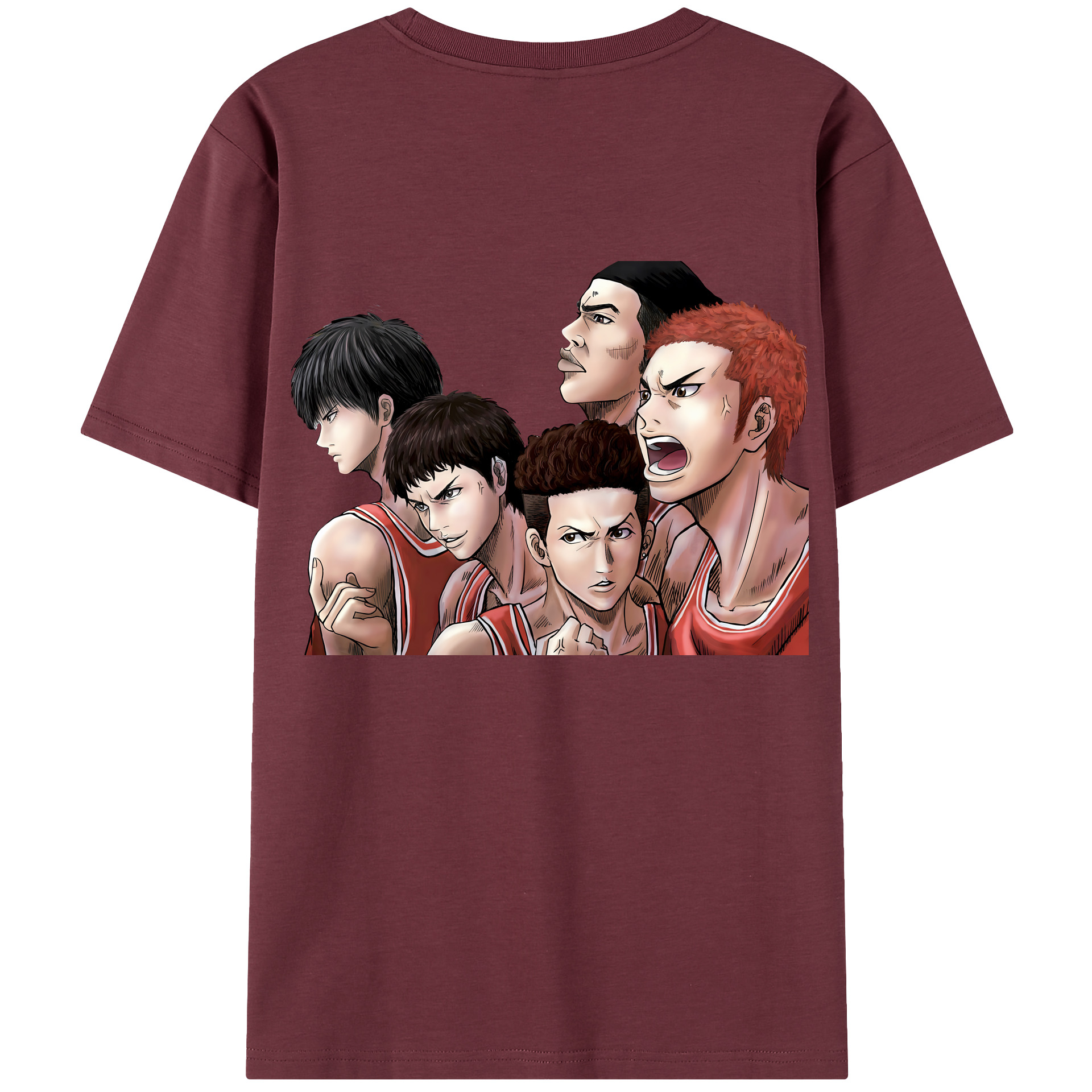 SLAM DUNK／スラムダンク 綿100％半袖Tシャツ（背面プリント）